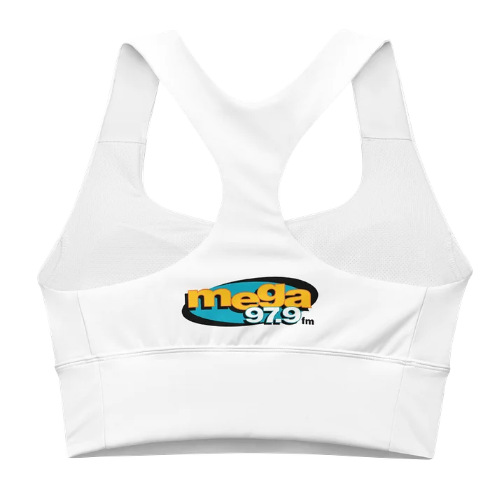 Mega 97.9 All-Over Print Recycled Longline Sports Bra product image (2)
