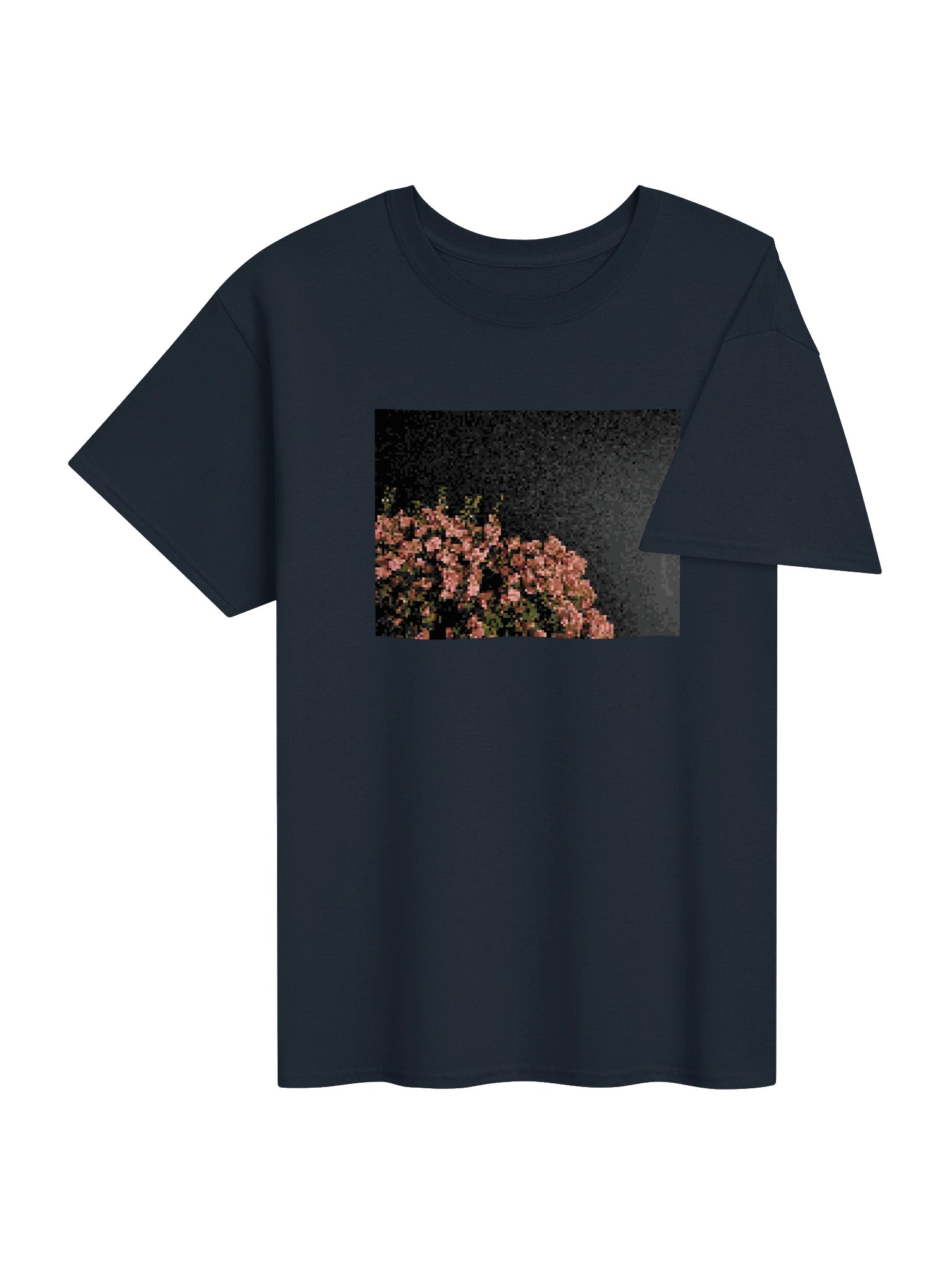 pixel flowering night graphic tee product image (4)