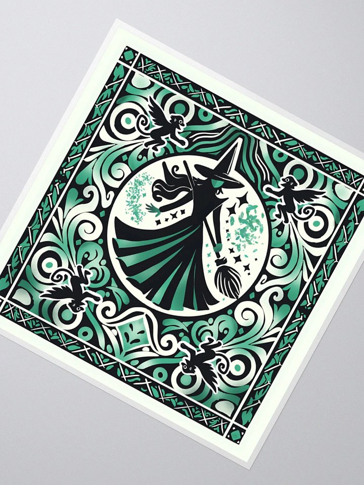 Wicked Spanish Tile Elphaba Stickers – Kiss-Cut Vinyl Broadway Decals product image (4)