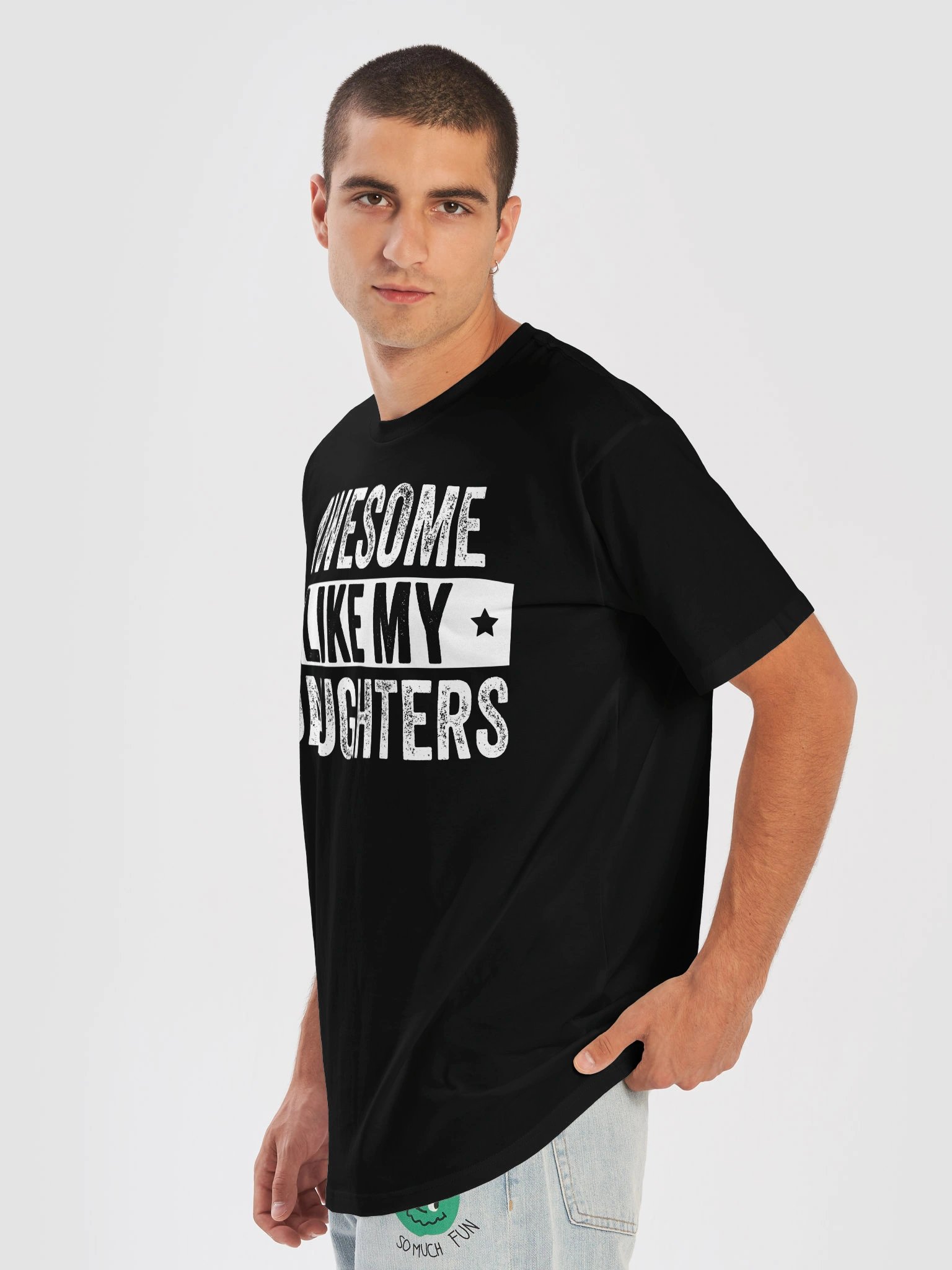 Awesome Like My Daughters Father's Day Vintage Funny Dad T-shirt product image (41)