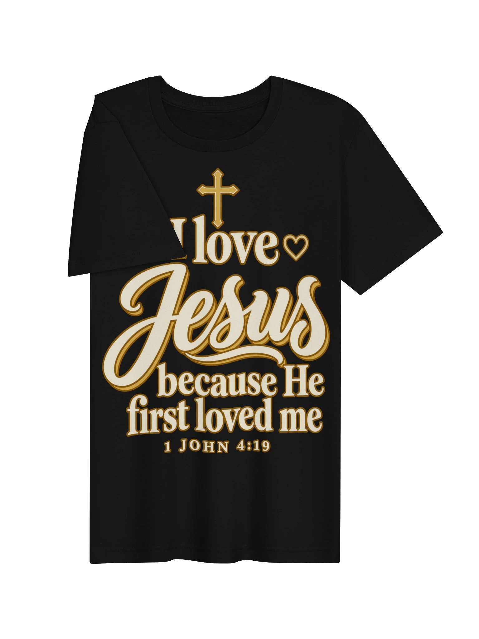 I Love Jesus Because He First Loved Me. Bella+Canvas T-Shirt product image (3)