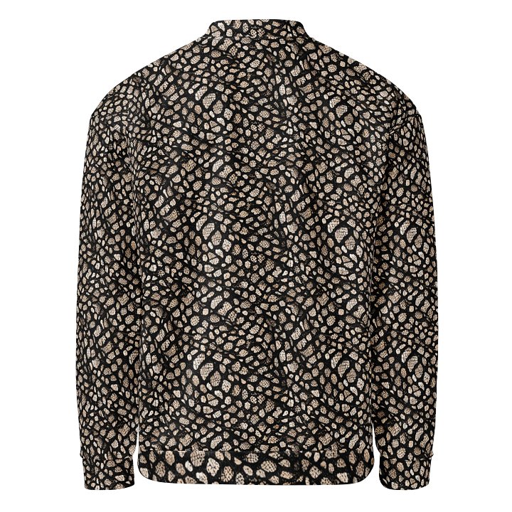 Brown Skin Snake Bomber Jacket product image (2)