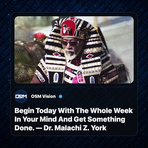 💡 Daily Wisdom from Dr. Malachi Z. York

📖 Read it. Reflect. Share it forward.

🔁 Repost to spread the knowledge 

📍 Where ar...