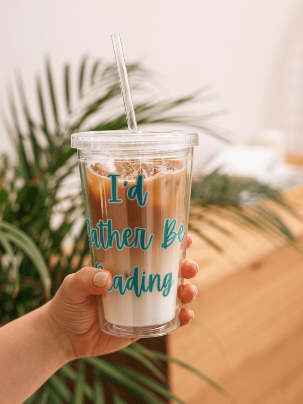 I'd Rather Be Reading – Acrylic Tumbler product image (2)