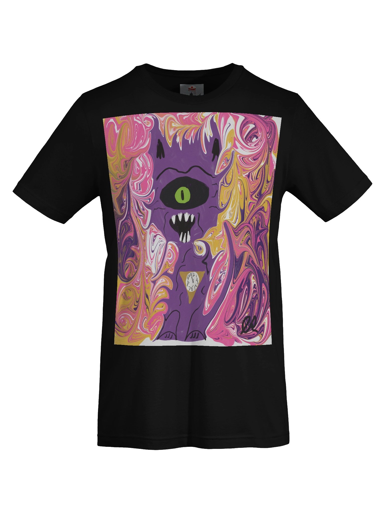 Marbled Monster Cat Tee — Bella+Canvas Supersoft product image (7)