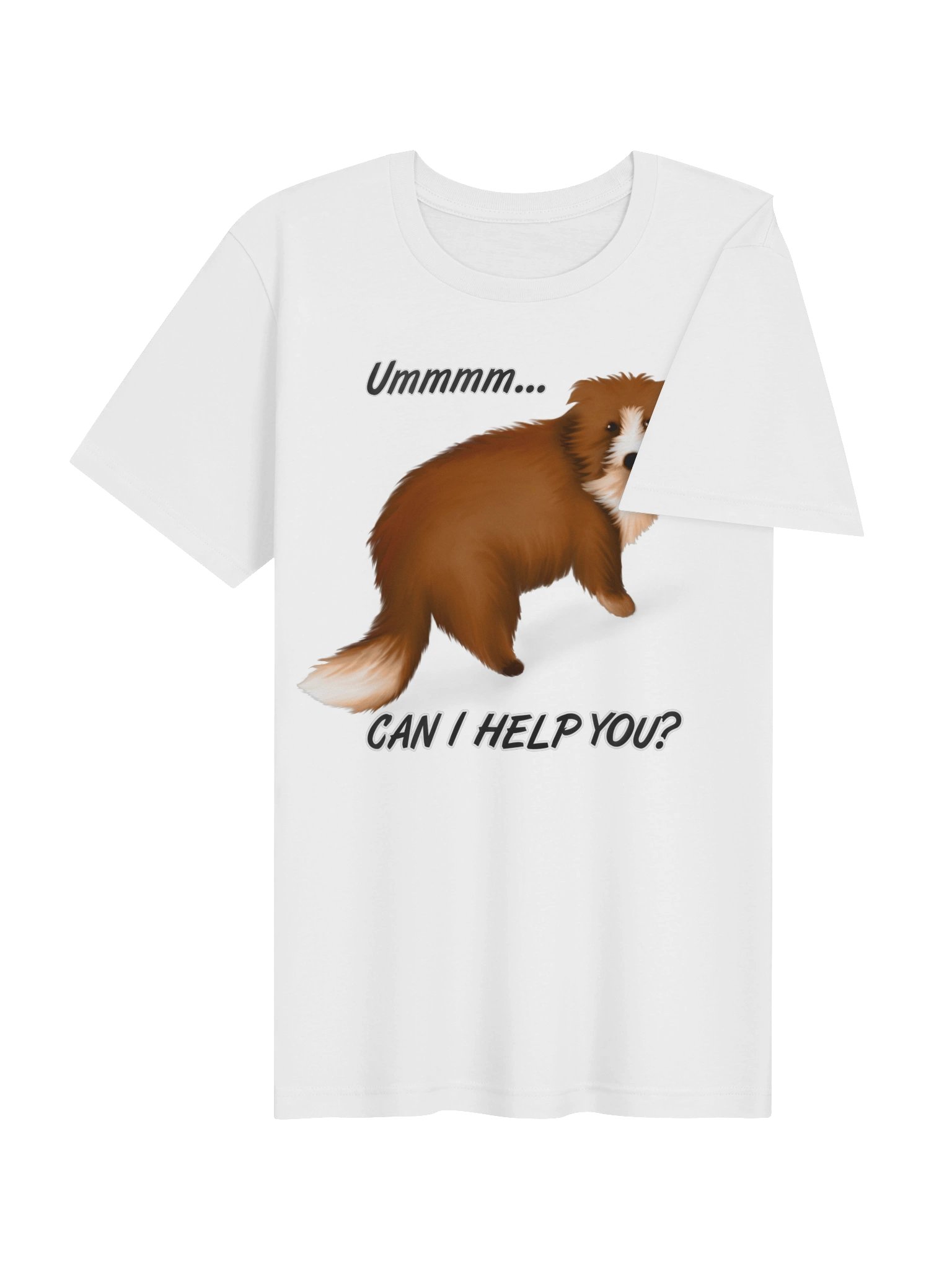 Dog "Ummm... Can I Help You?" T-Shirt. Women's Bella+Canvas Supersoft T-Shirt product image (5)