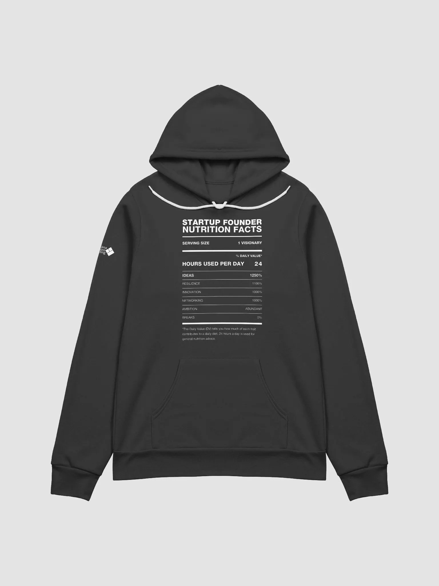 STARTUP FOUNDER Nutrition Facts Comfort Hoodie product image (2)