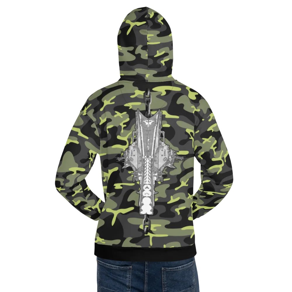 Mirrored Foss Tug & Barge Bridal Chain (Green Camouflage) – Performance Marine Wear | Twin Anchor Apparel North Current Line product image (7)