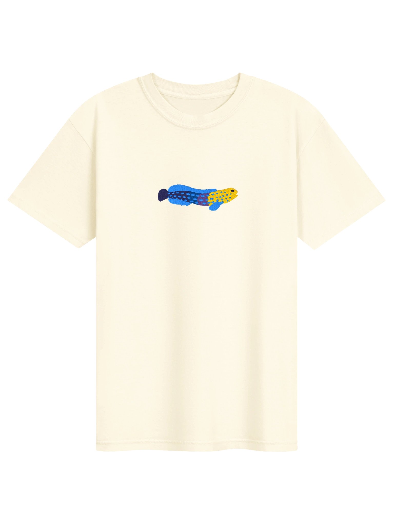 Blue Spotted Jawfish Embroidered Shirt | Reef Aquarium Fish Embroidery Tee | Saltwater Marine Fish Apparel product image (5)