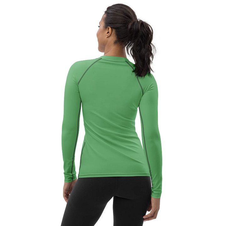 Glitzy Grinch Holiday Women's Rash Guard product image (2)