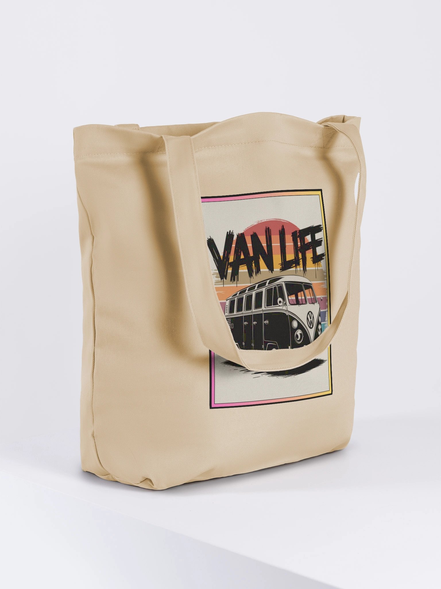 Cream "VAN LIFE" Organic Tote Bag product image (4)