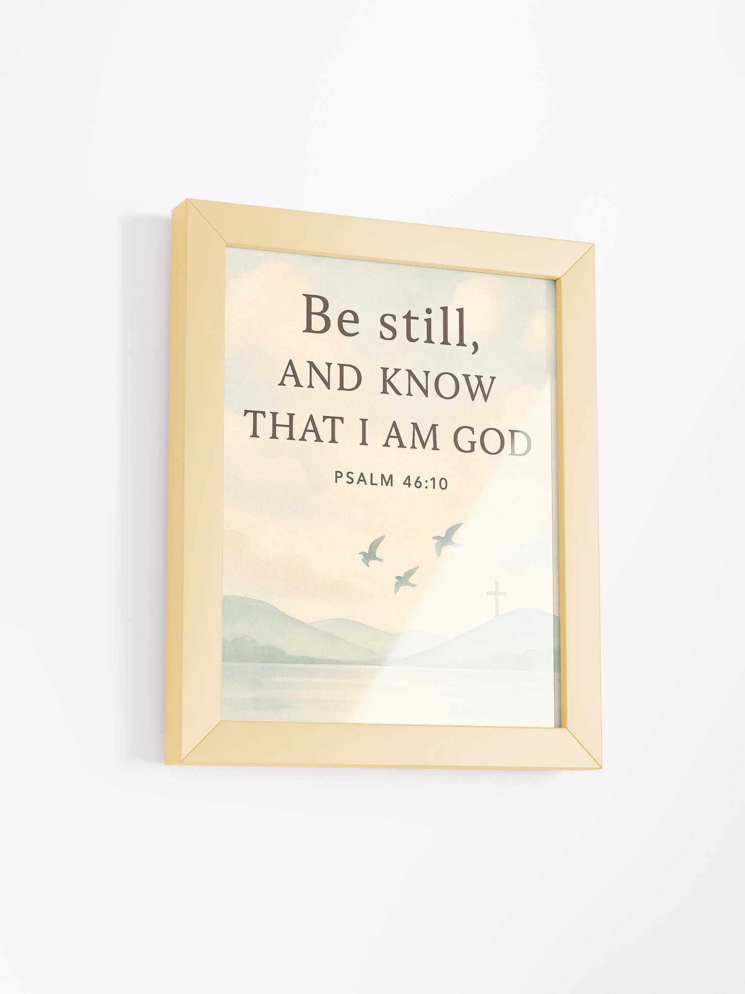 Be Still and Know – Psalm 46:10 Wall Art | Peaceful Christian Scripture Decor product image (24)