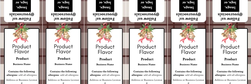 Spiced Plaid Label Template Bundle product image (2)