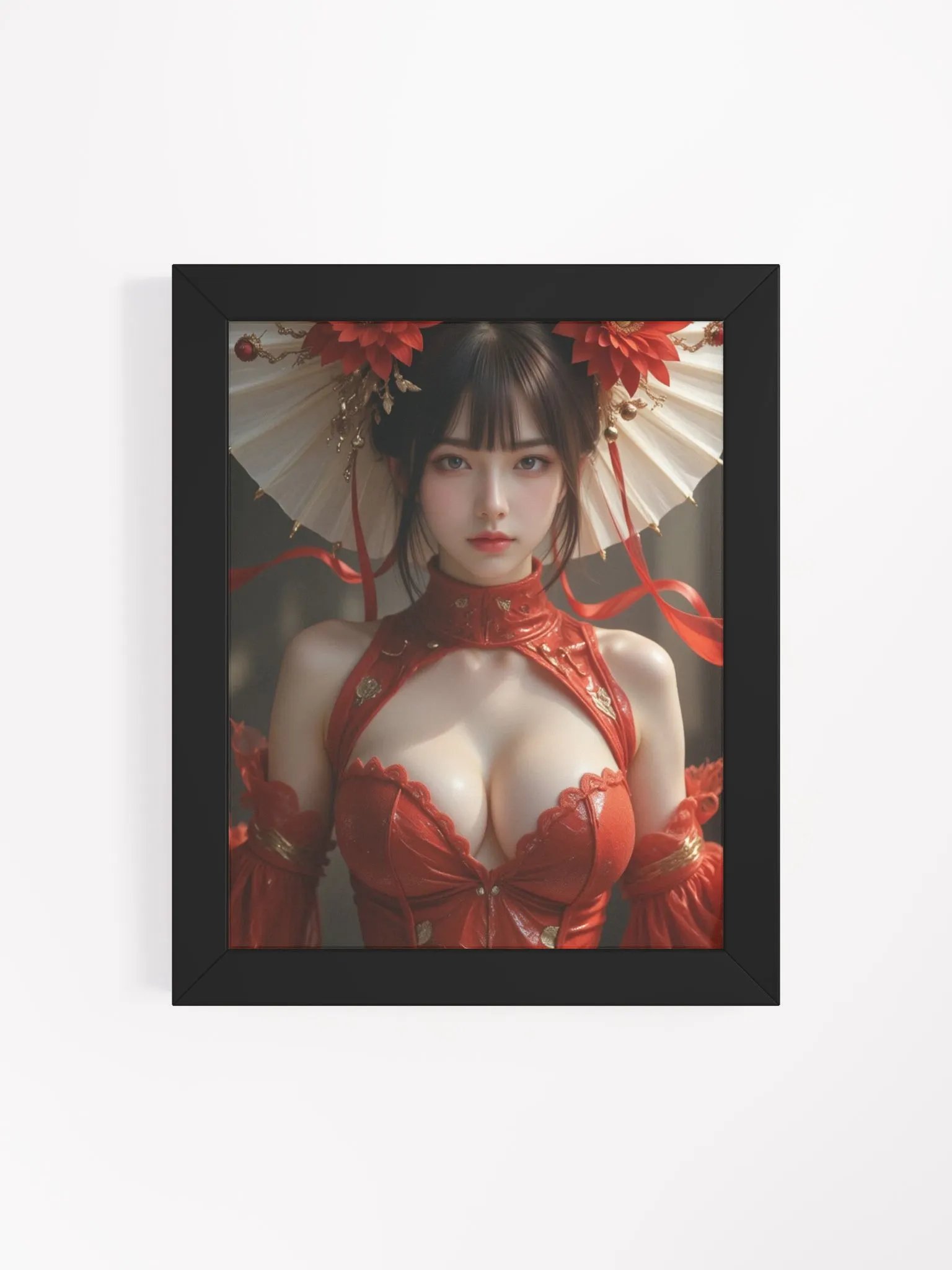 Crimson Elegance Framed Art Poster product image (4)