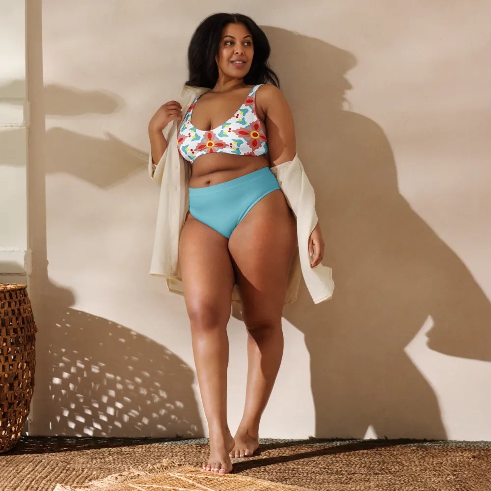 Floral Fantasy Recycled High Waisted Bikini Set product image (2)