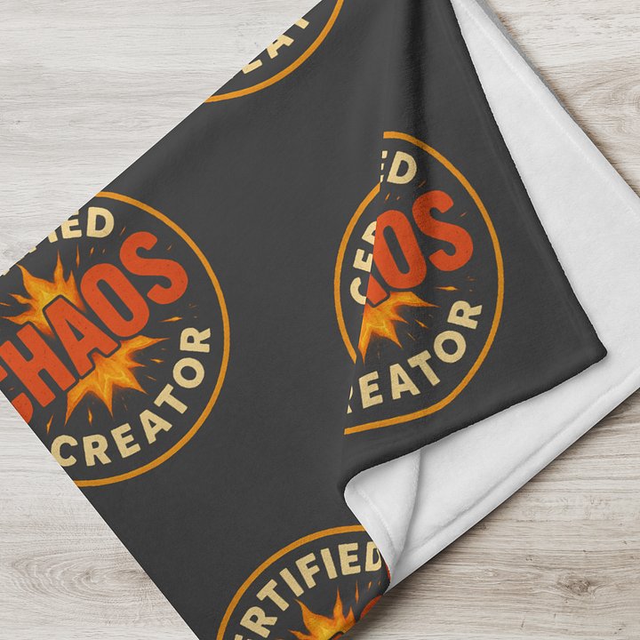 Certified Chaos Creator Throw Blanket (Grey) product image (7)