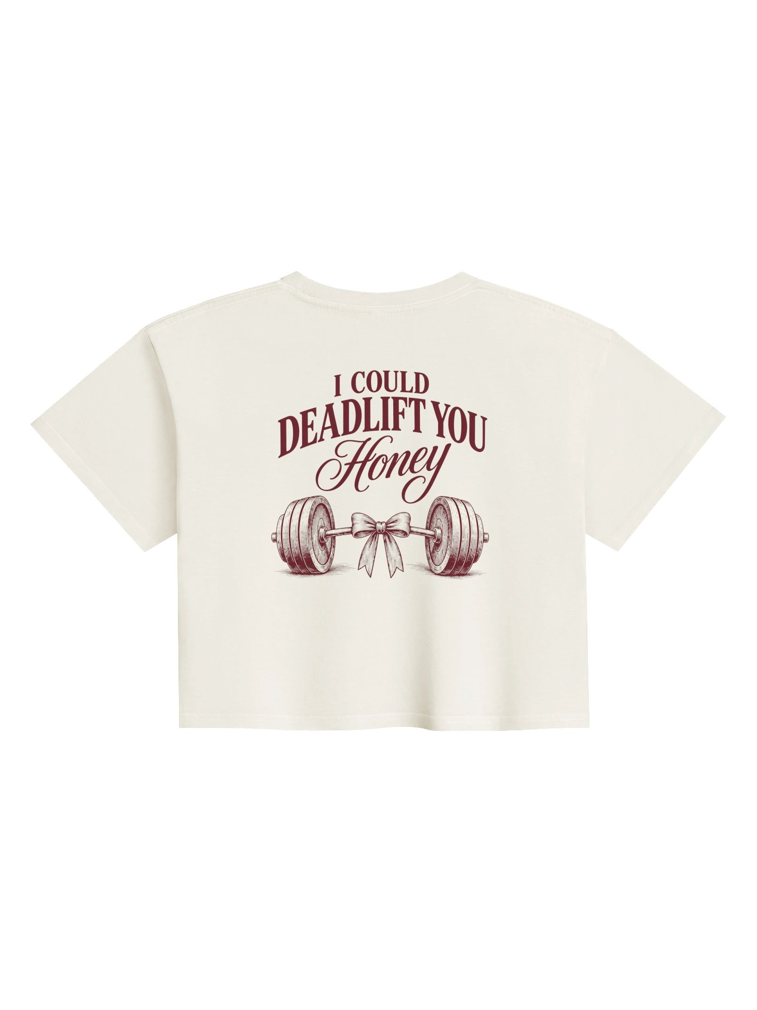 I Could Deadlift You Honey Crop Top product image (4)