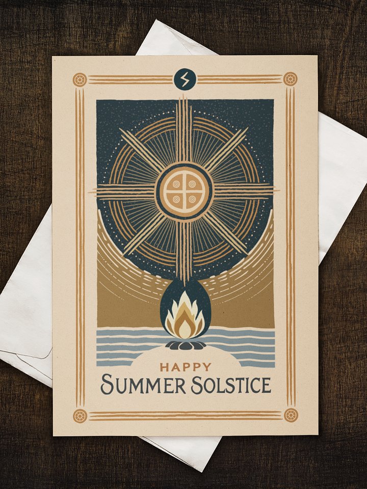 Norse Pagan Midsummer Greeting Card product image (1)