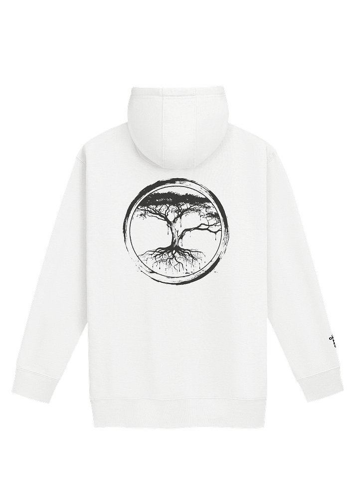 ONE KING Rooted IV Premium Soft Blend Hoodie with embroidered sleeve logo black print product image (1)