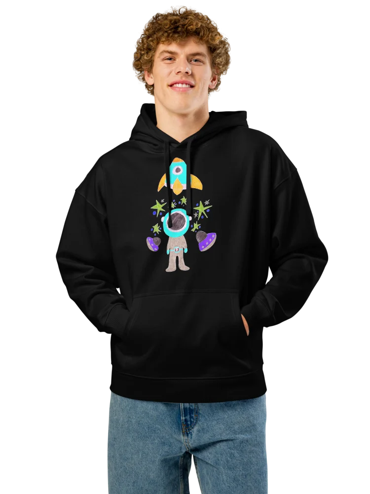 Abstract Cosmic Traveller Organic Hoodie product image (10)