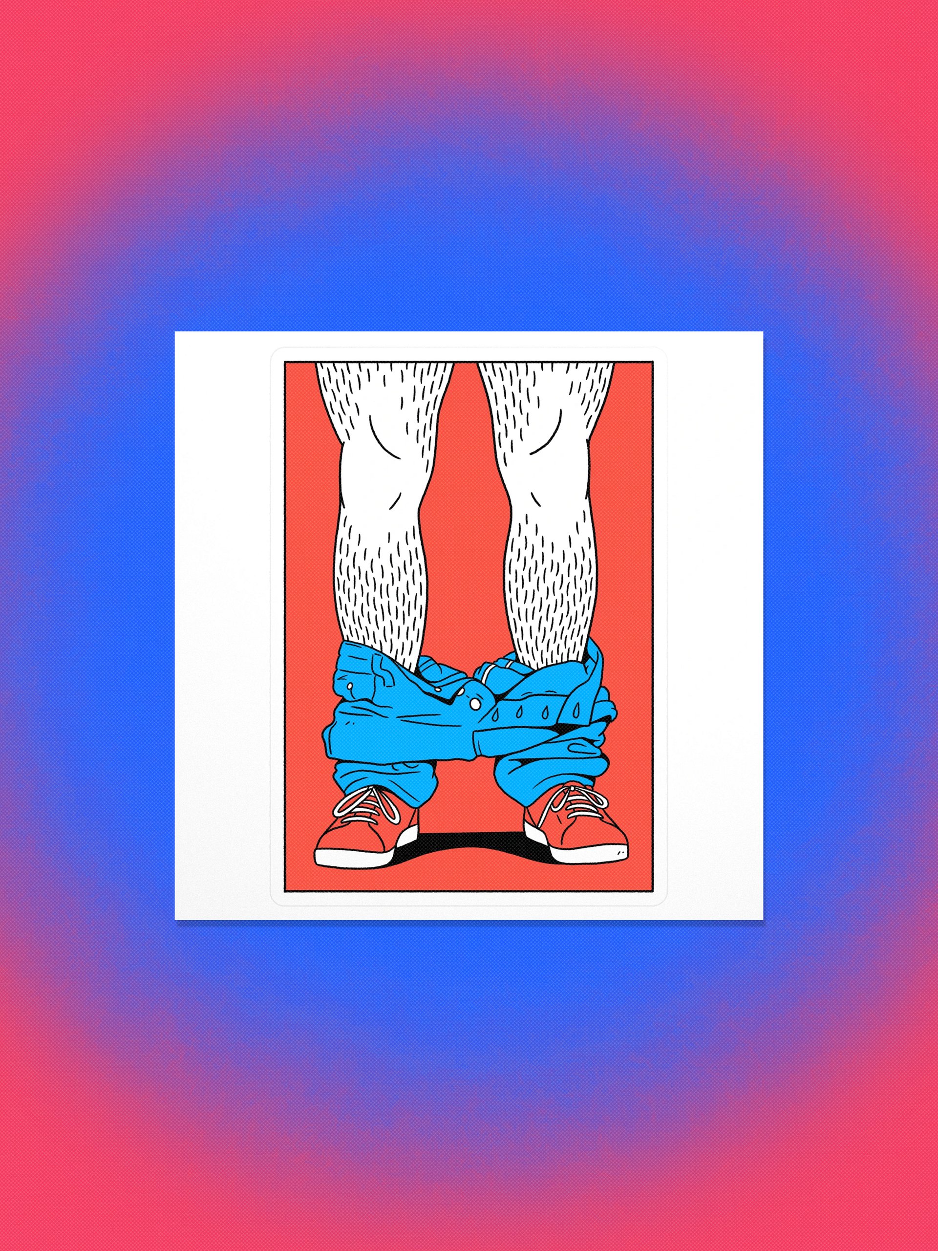 Pants Down Sticker product image (1)