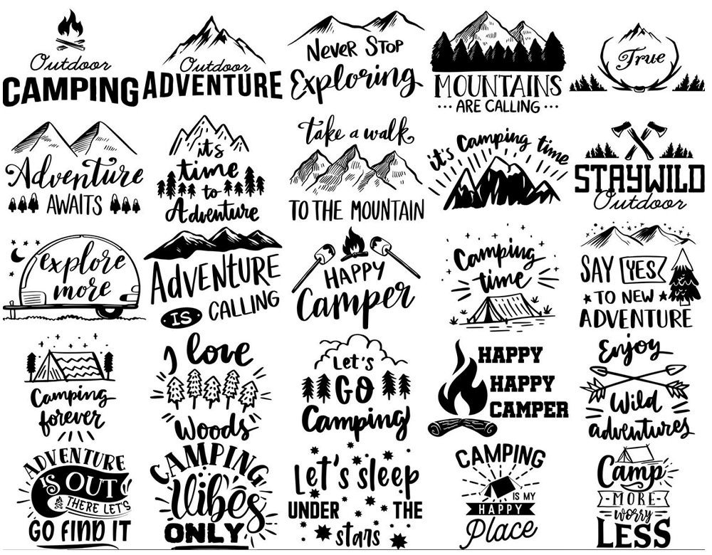 120 Camping SVG Bundle for Cricut | Camper SVG PNG DXF EPS | Camp Life SVG Files for Mugs & Shirts Instant Download product image (6)