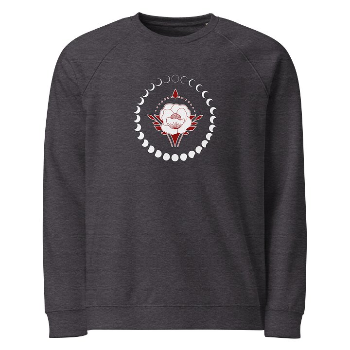 Organic Cotton Sweatshirt Mystic Moon Blooming Rose product image (9)