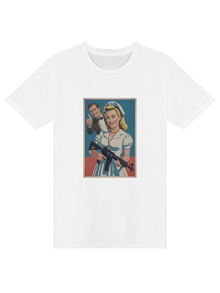 Retro Nurse & Tuxedo Gentleman Unisex Tee product image (1)