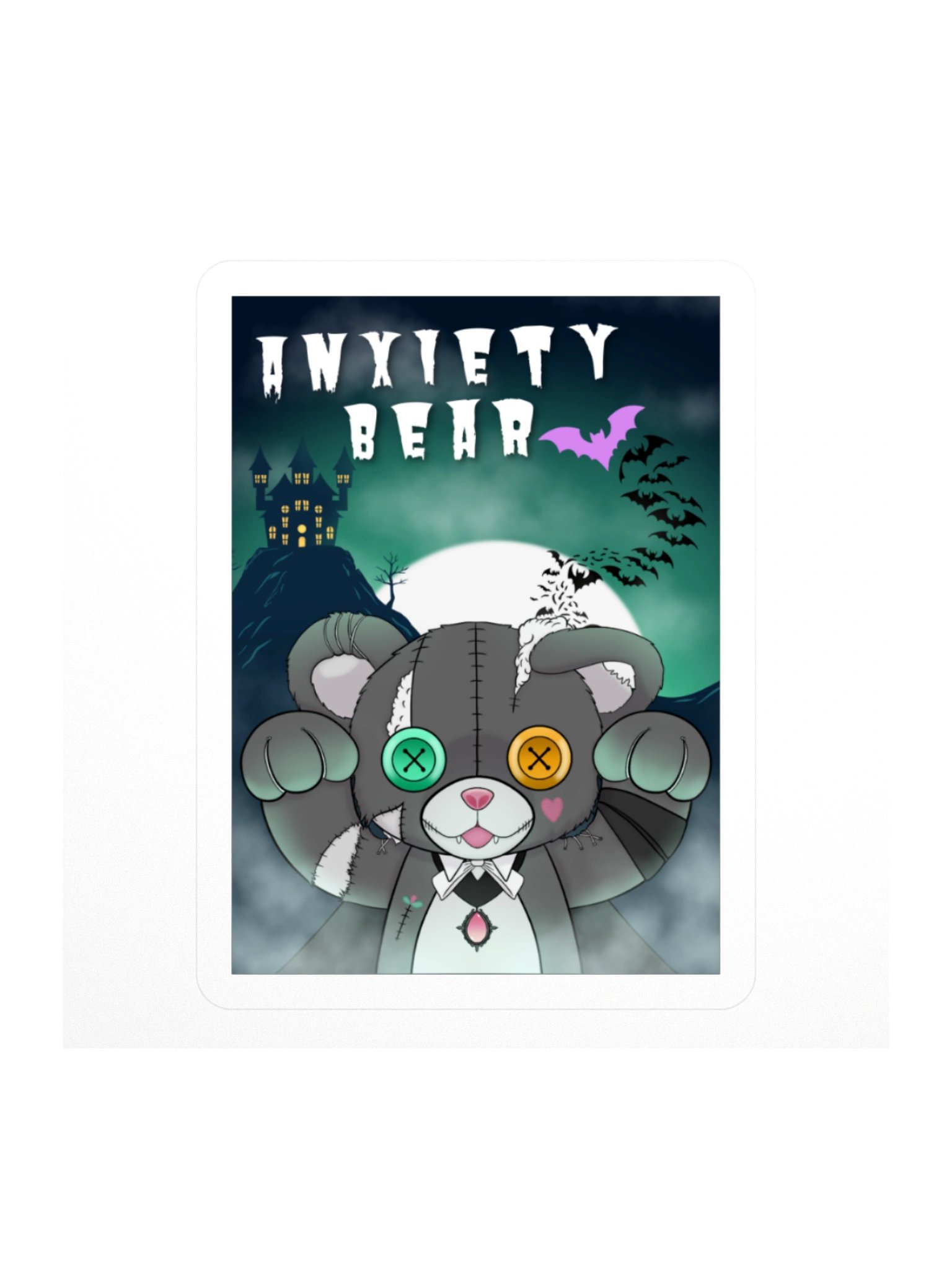 Anxiety Vampbear Sticker product image (1)