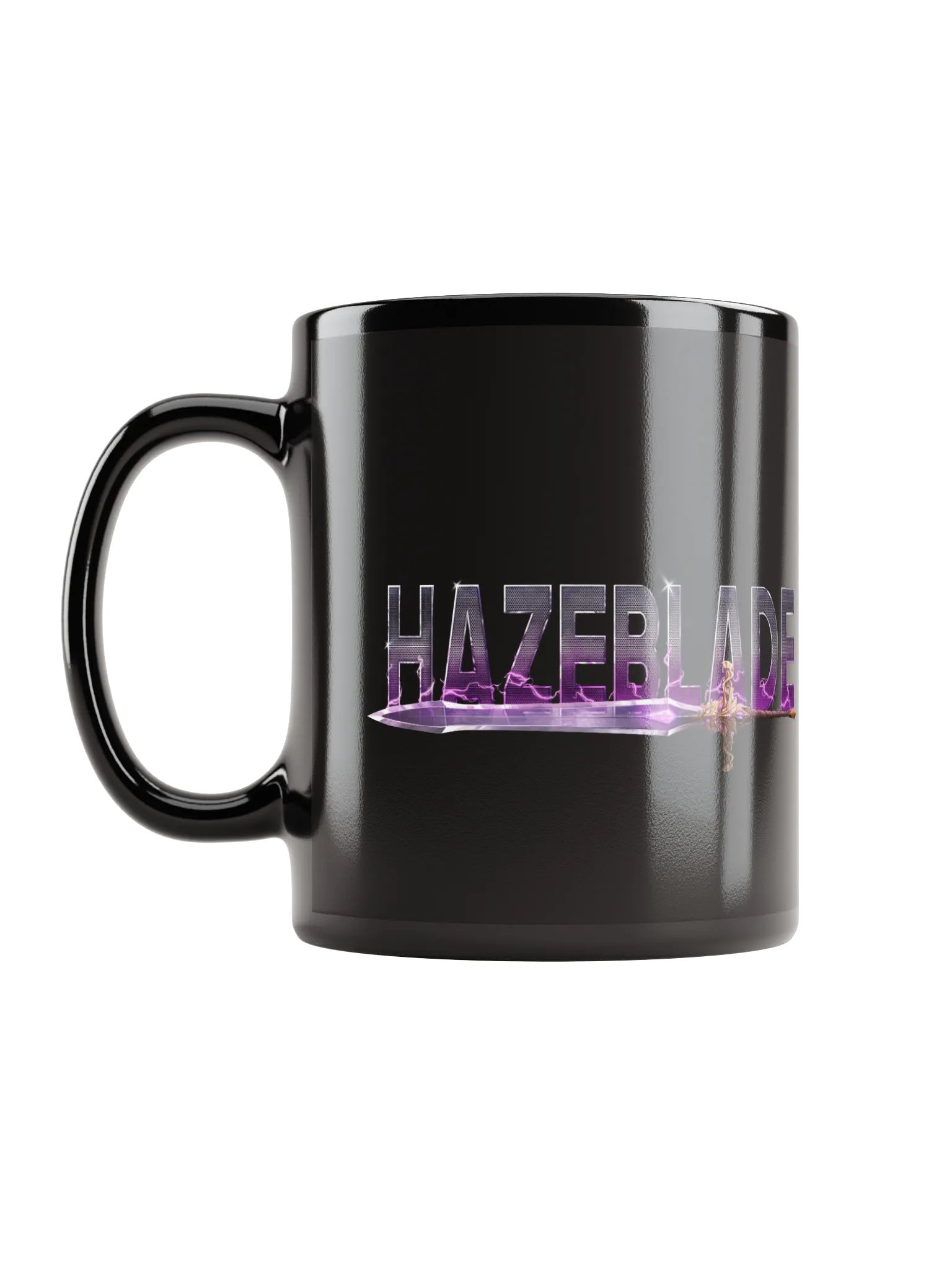 Hazeblade Lightning Sword Black Glossy Mug product image (6)