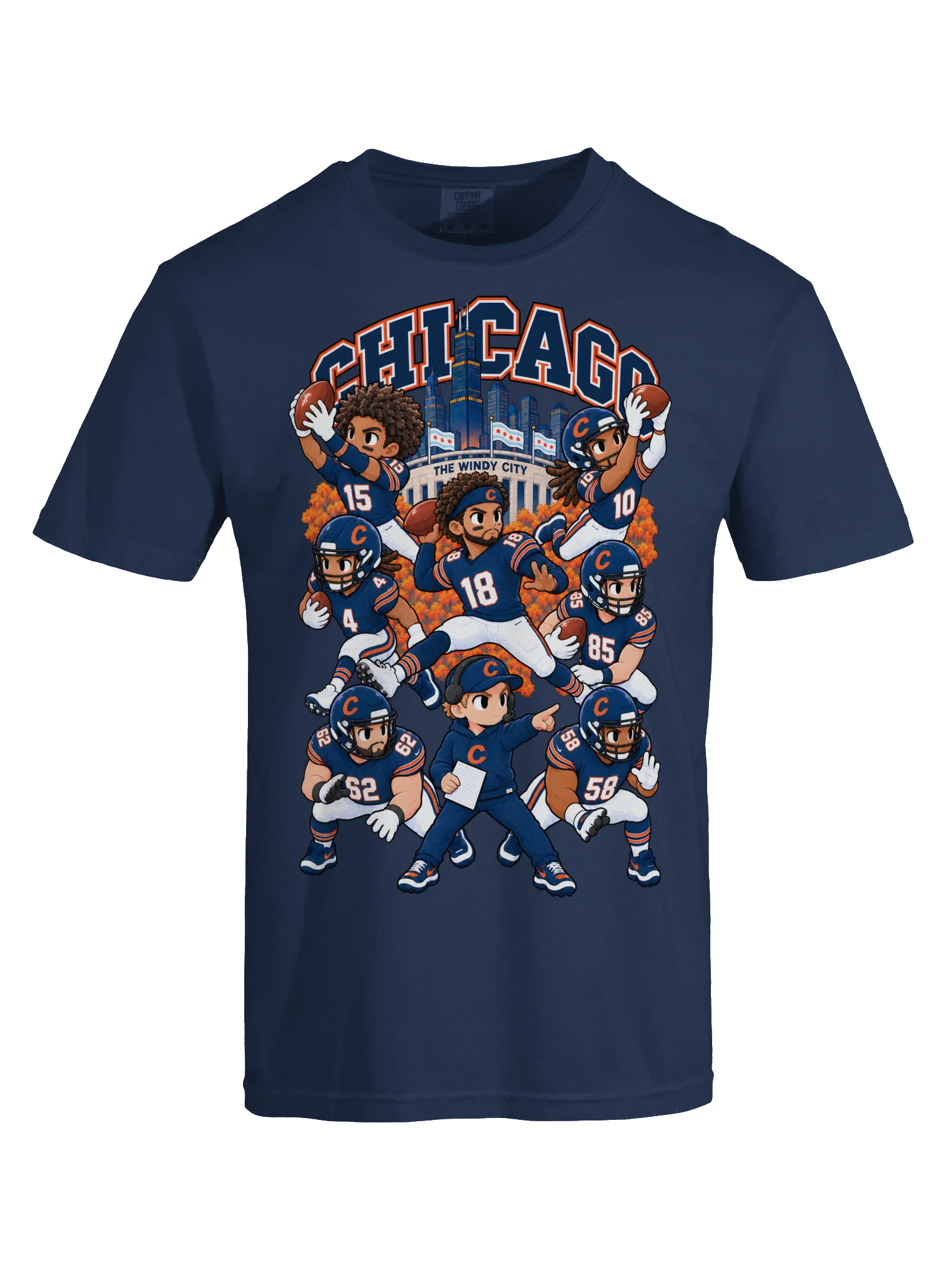 Chicago Football Animated Player T-Shirt product image (63)