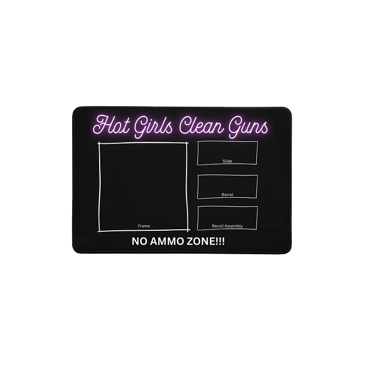 Hot Girls Clean Guns Desk Mat product image (1)