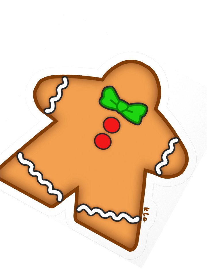 Gingerbread Meeple Cookie Sticker product image (5)