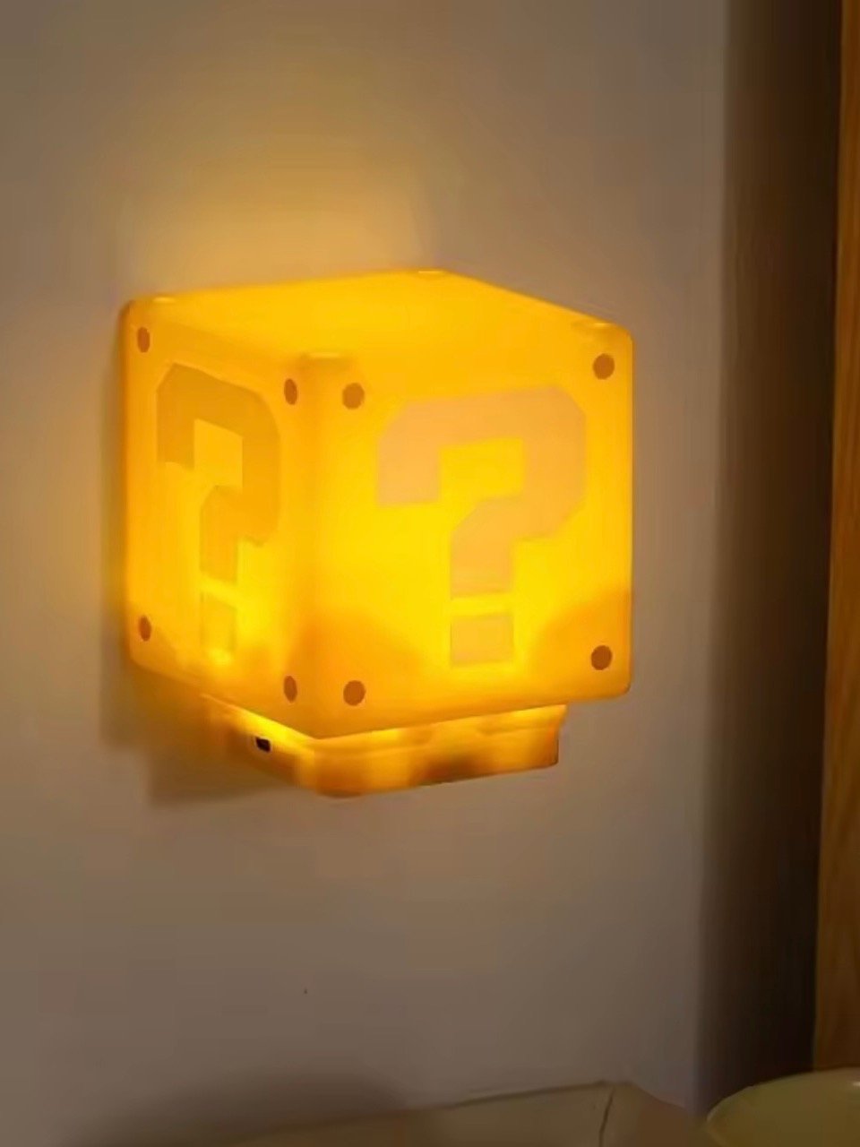 LED Question Mark Brick Night Light With Music USB Charging Desk Lamp Light Birthday X-mas Gifts product image (2)