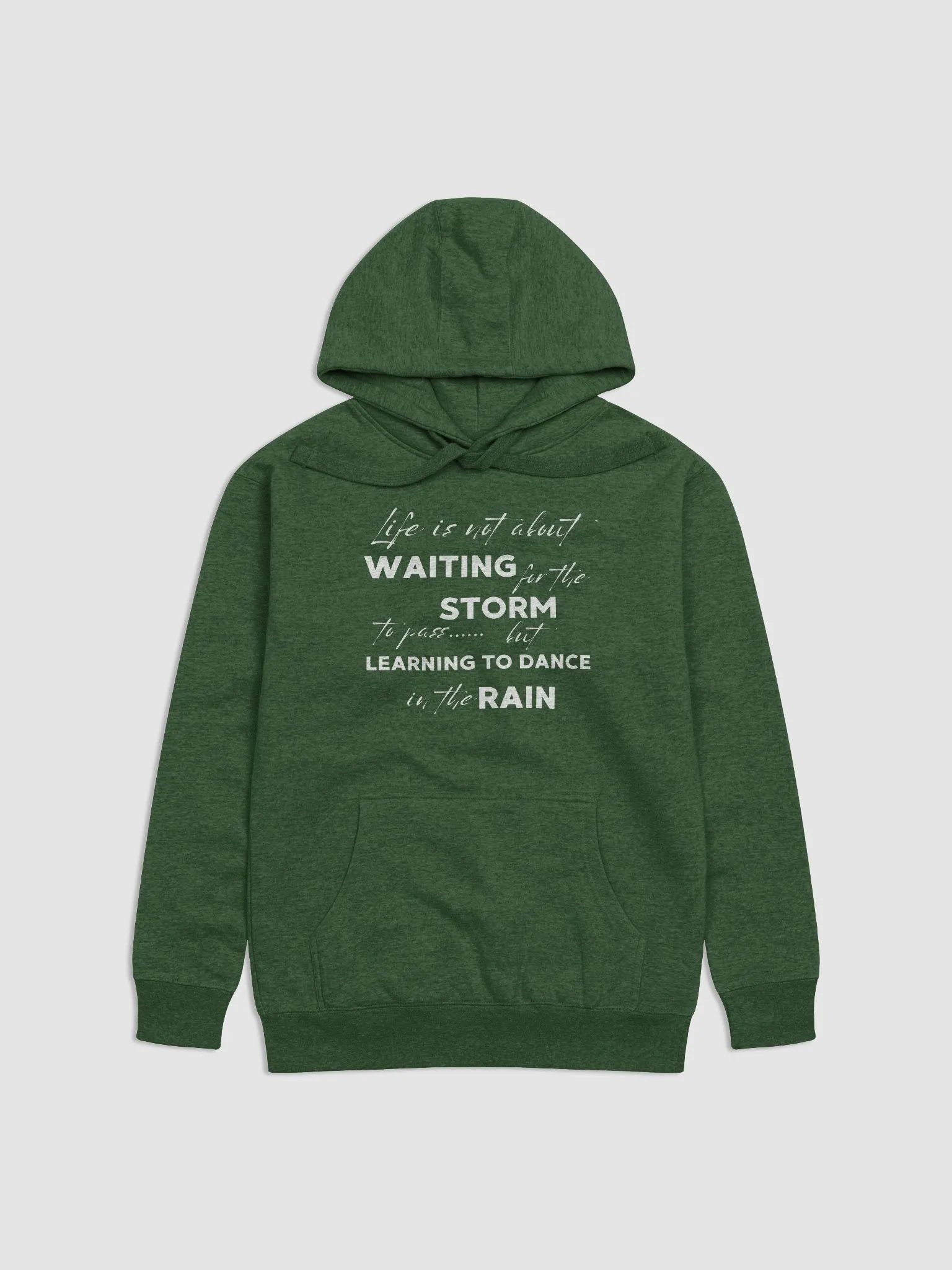"LEARNING TO DANCE in the RAIN" Premium Unisex Hoodie product image (1)