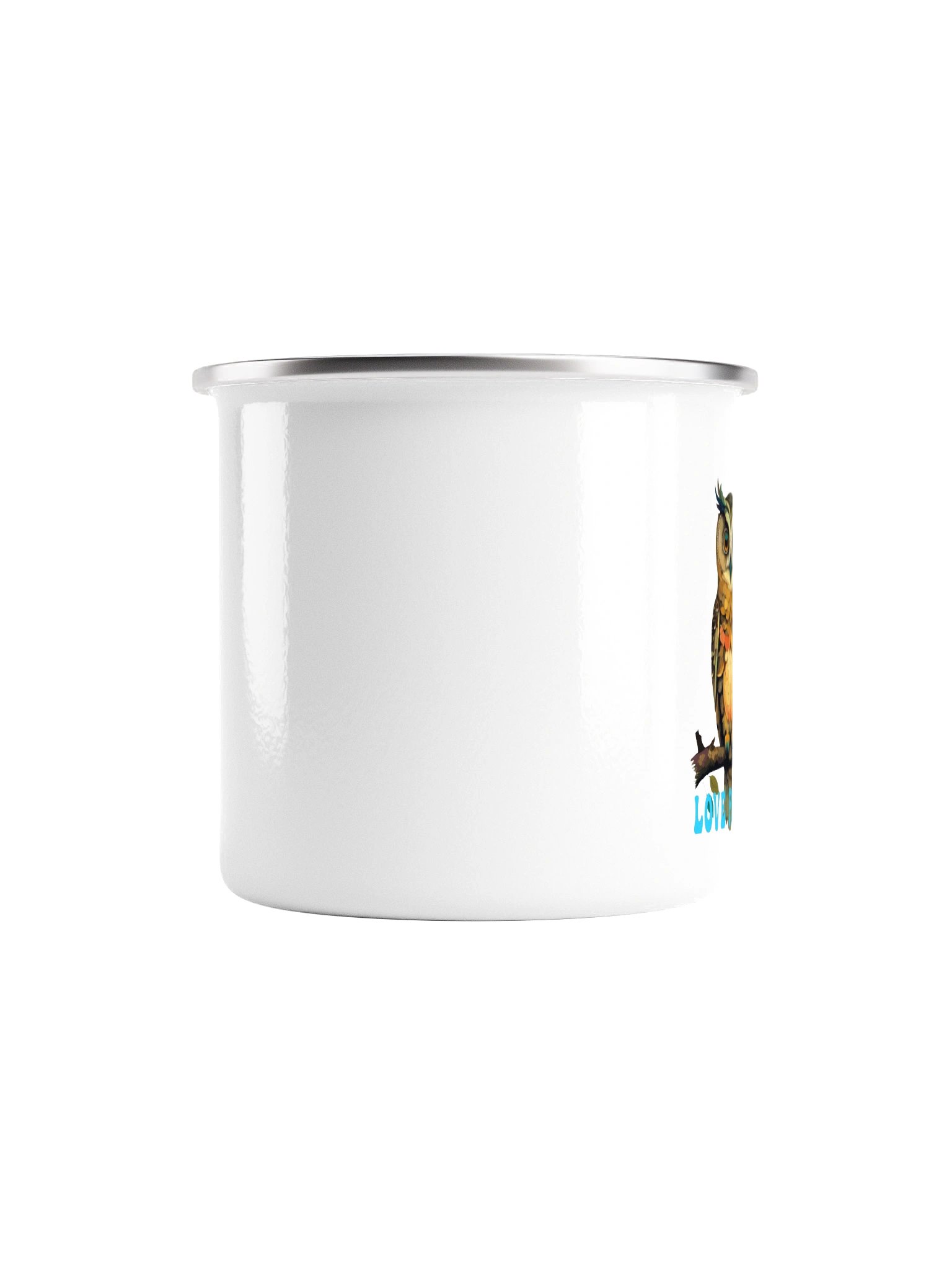 Love Perched Here - Enamel Coffee Mug | 12 oz product image (3)