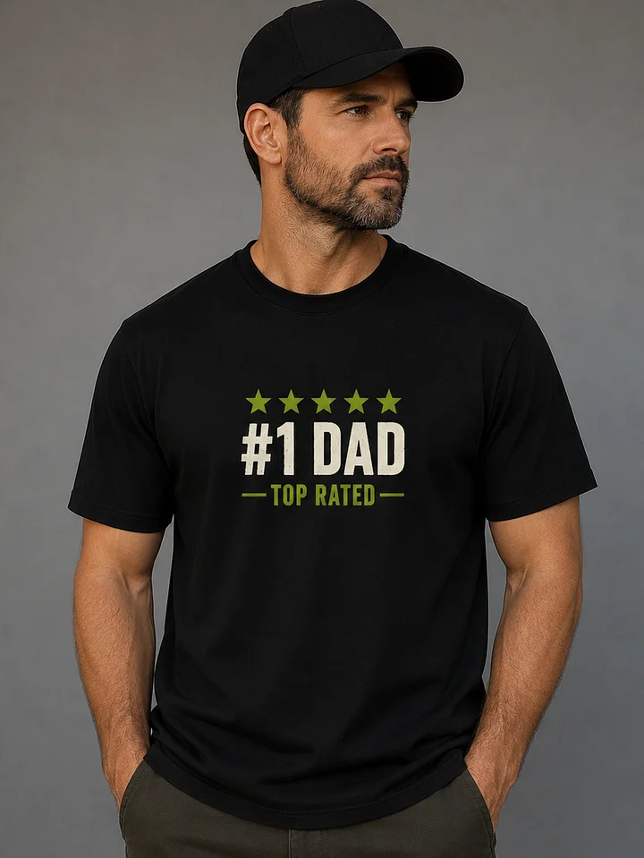 #1 Dad Top Rated T-Shirt product image (1)