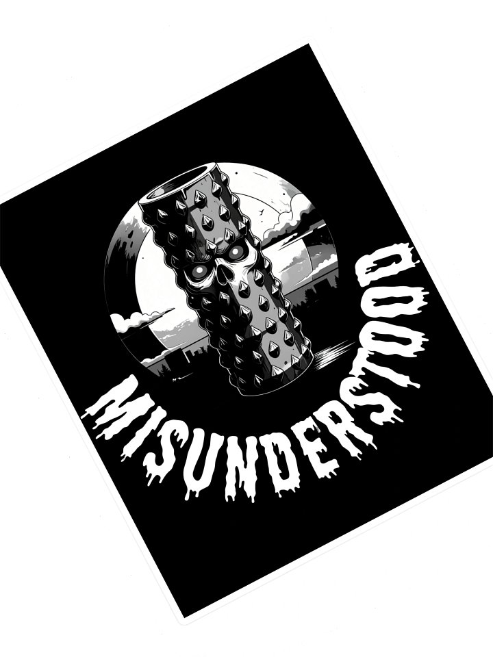 Misunderstood Spike Skull Sticker Sheet product image (1)