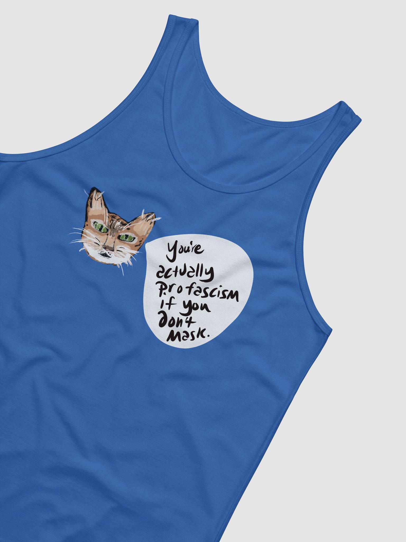 Kitty Mask Thoughts tank product image (16)