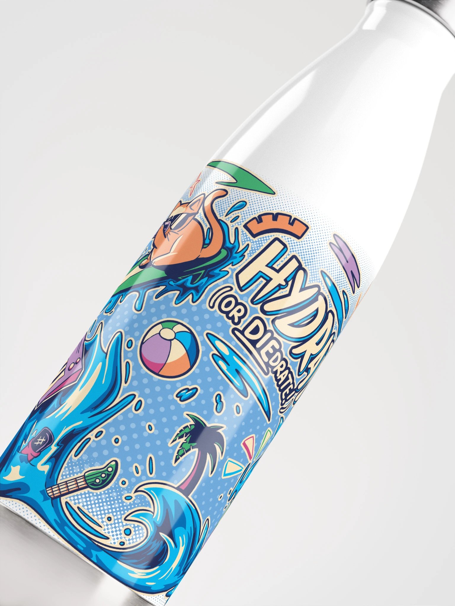 Hydrate (or DIEdrate) | Twist Cap Water Bottle product image (5)