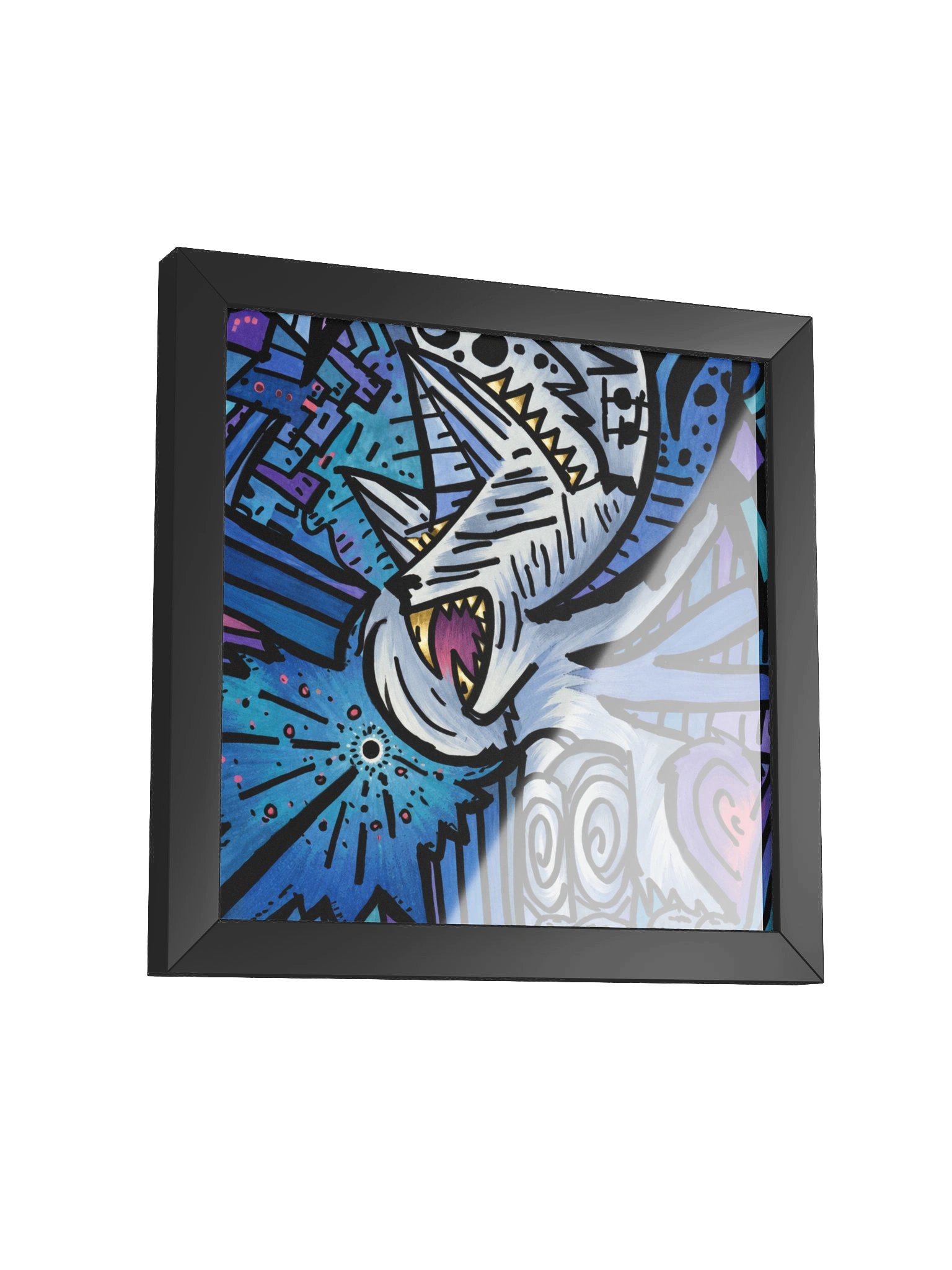 #11 Wolf Howl - Framed Square product image (2)