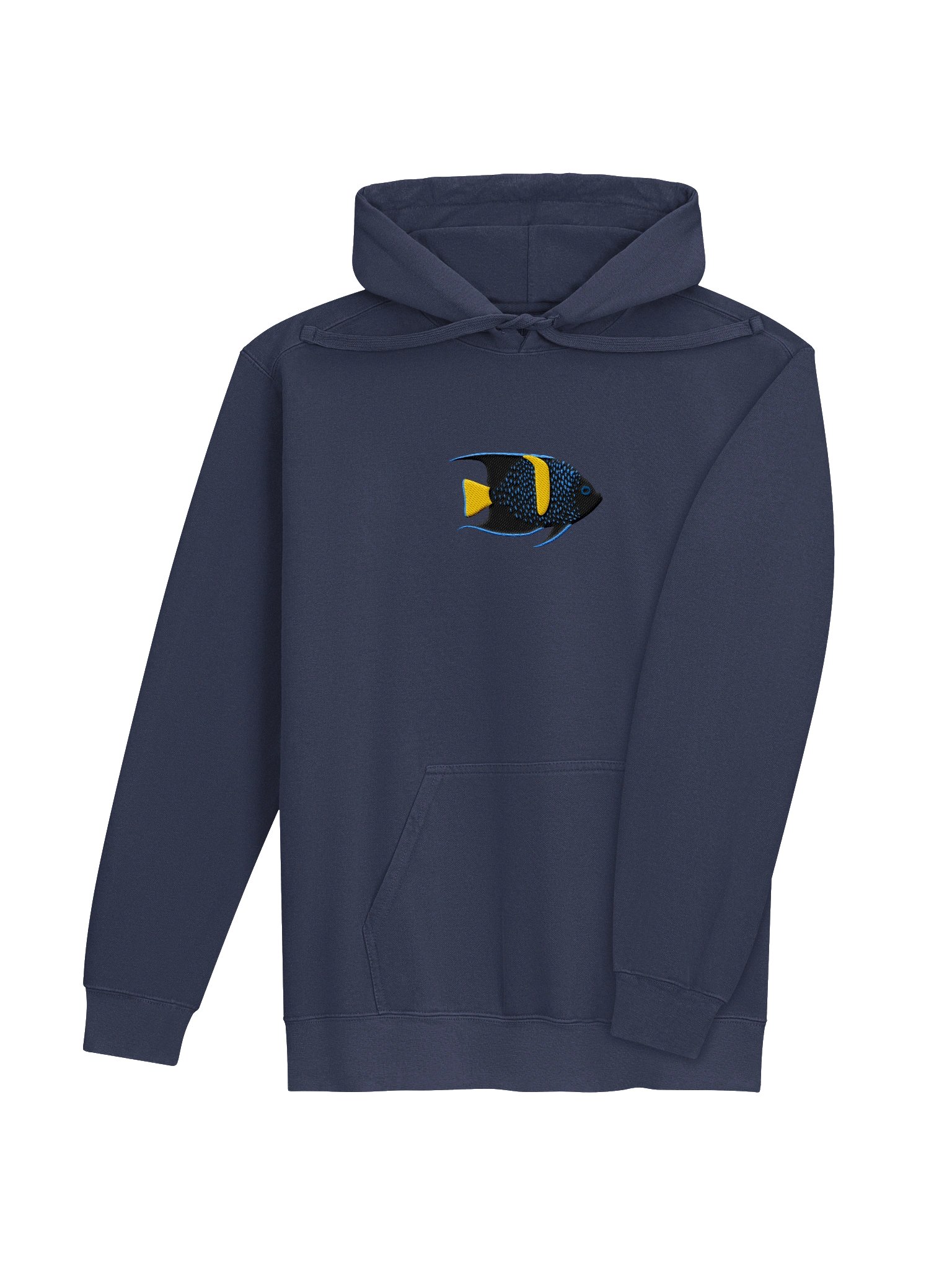 Asfur Angelfish Embroidered Premium Hoodie | Saltwater Reef Aquarium Fish & Marine Life Apparel product image (7)