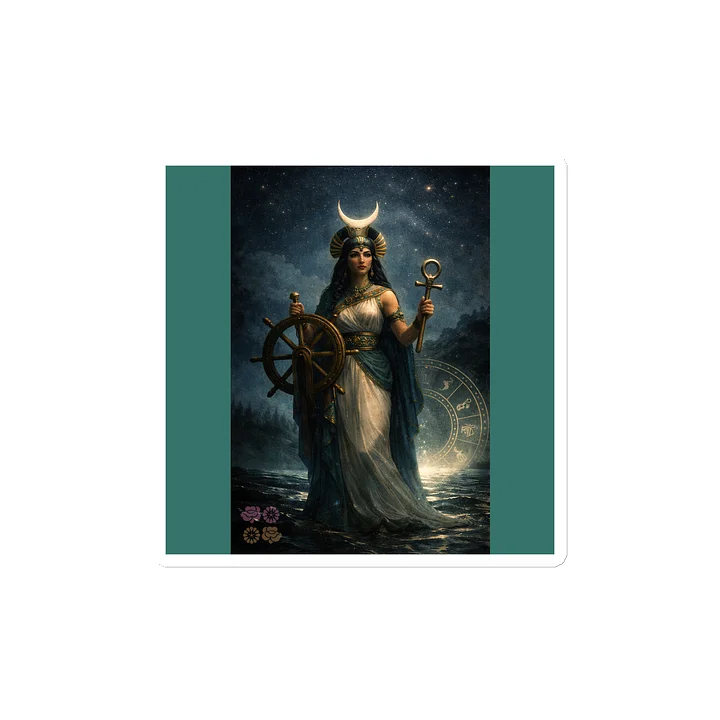 Goddess Fortuna Ancient Egyptian Style Vinyl Magnet product image (2)