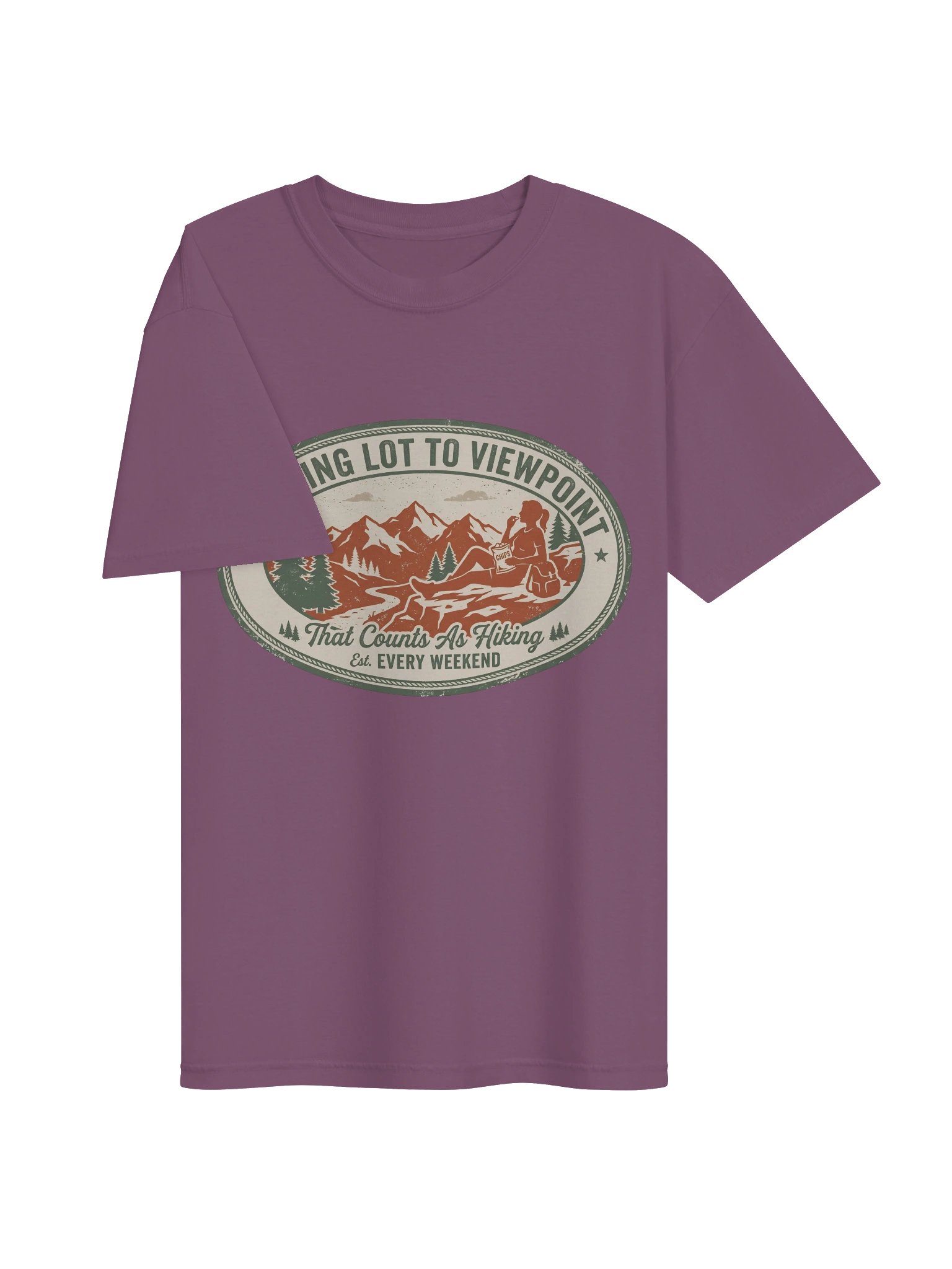 Parking Lot to Viewpoint — Vintage Hiking Graphic Tee product image (29)