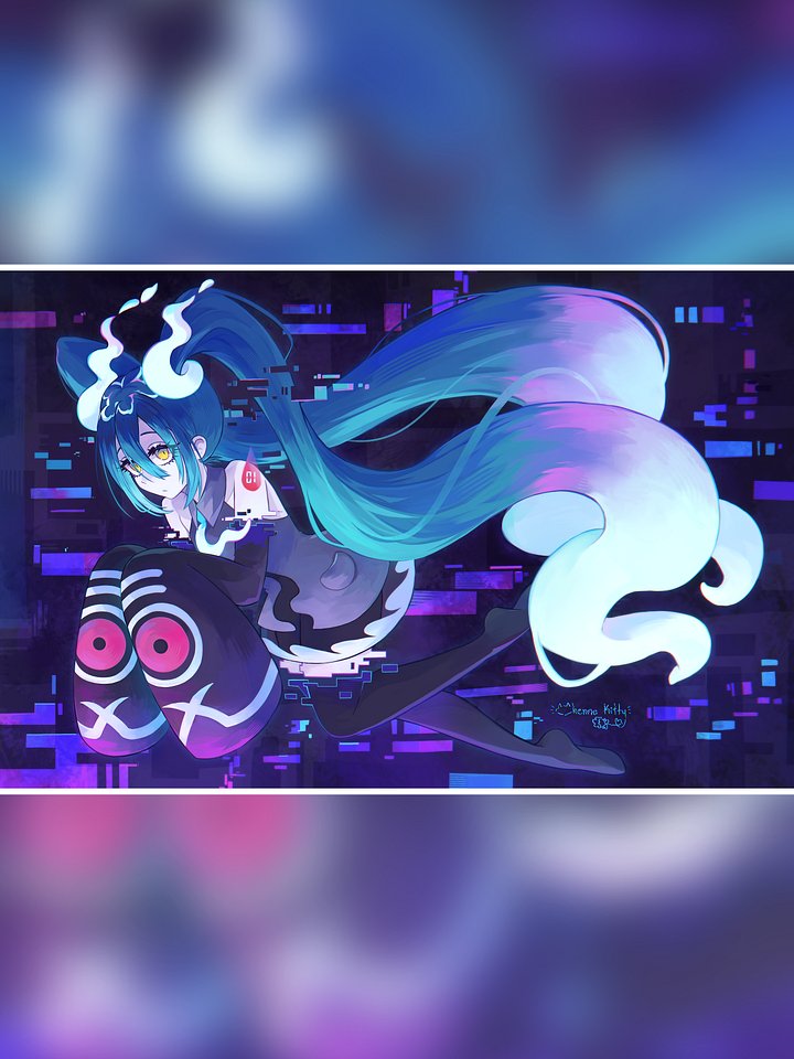 Ghost Miku - 11 x 17 Large Print product image (1)