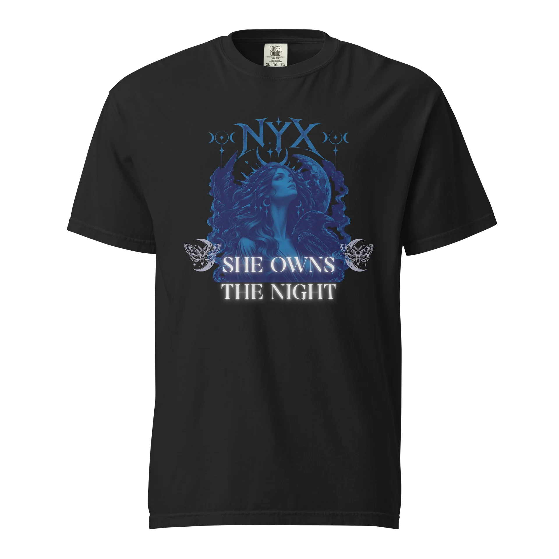 Nyx: She Owns The Night – Mystical Moon Goddess Graphic Tee product image (4)