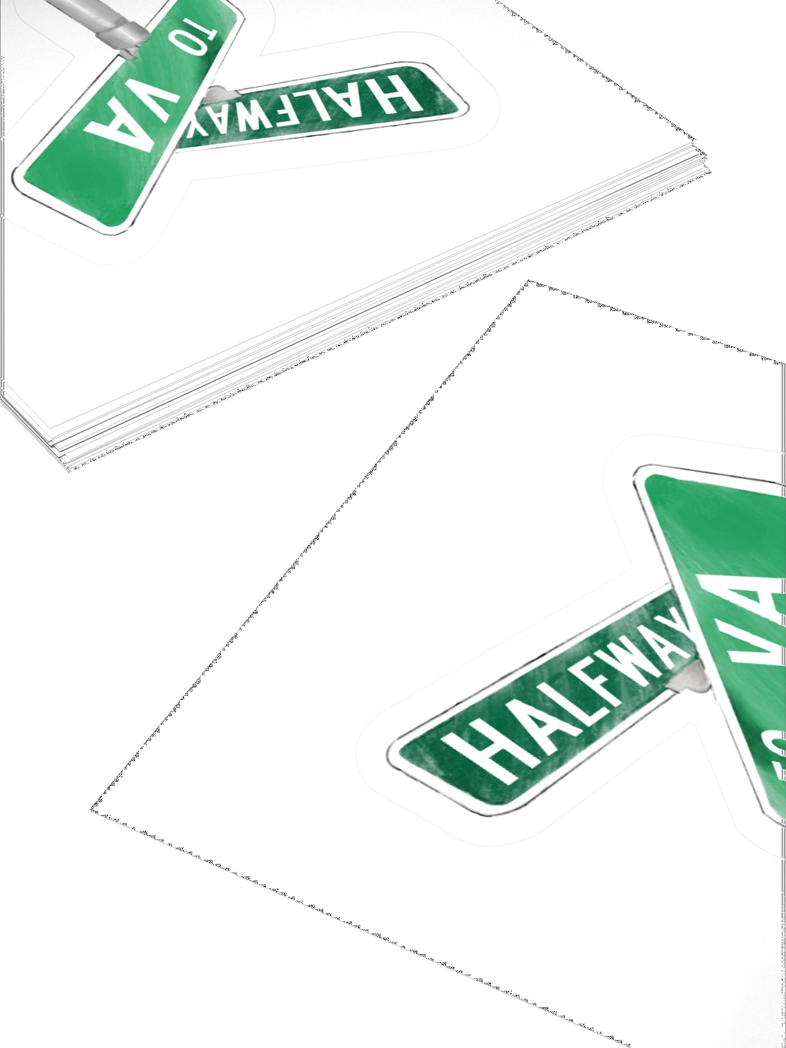 Halfway to VA Kiss Cut Stickers product image (10)