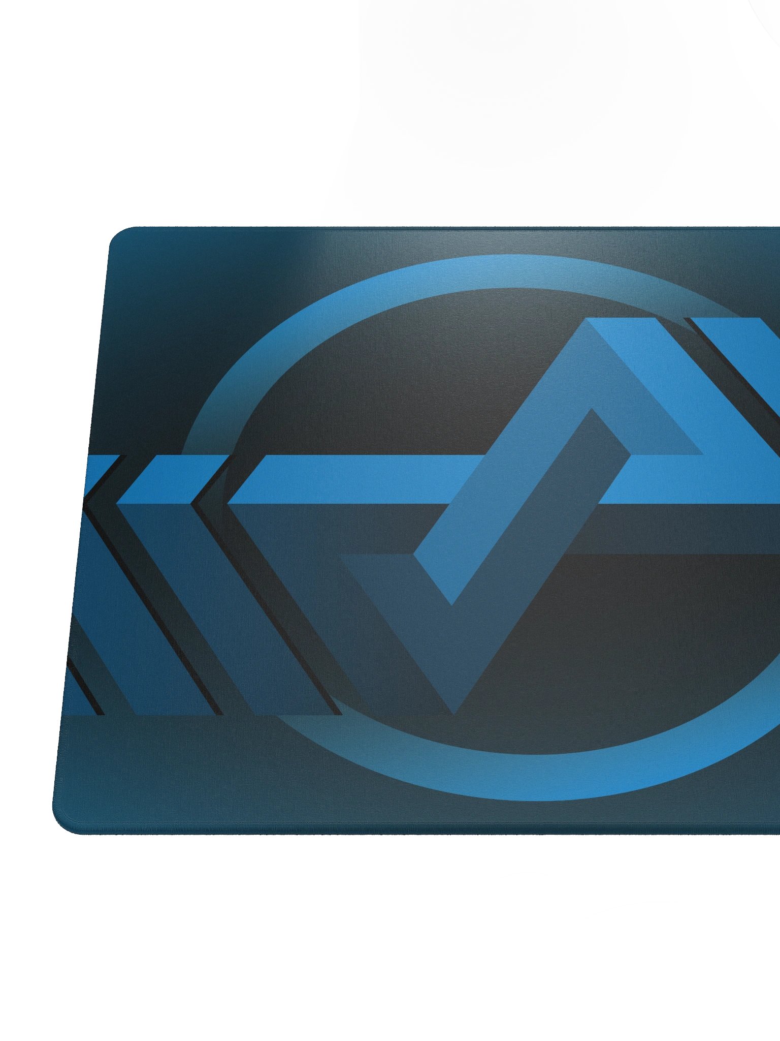 Blue Logo Design on Black Mousepad (18"x16" or 36"x18") product image (4)