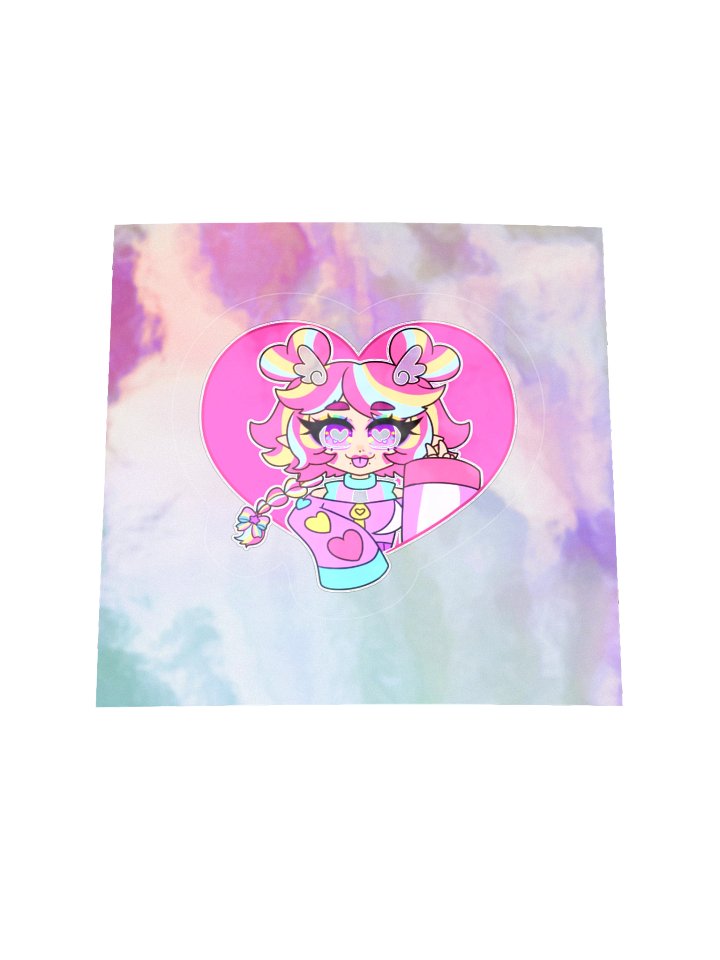♡ RATTI3 Heart Holographic Sticker ♡ product image (1)