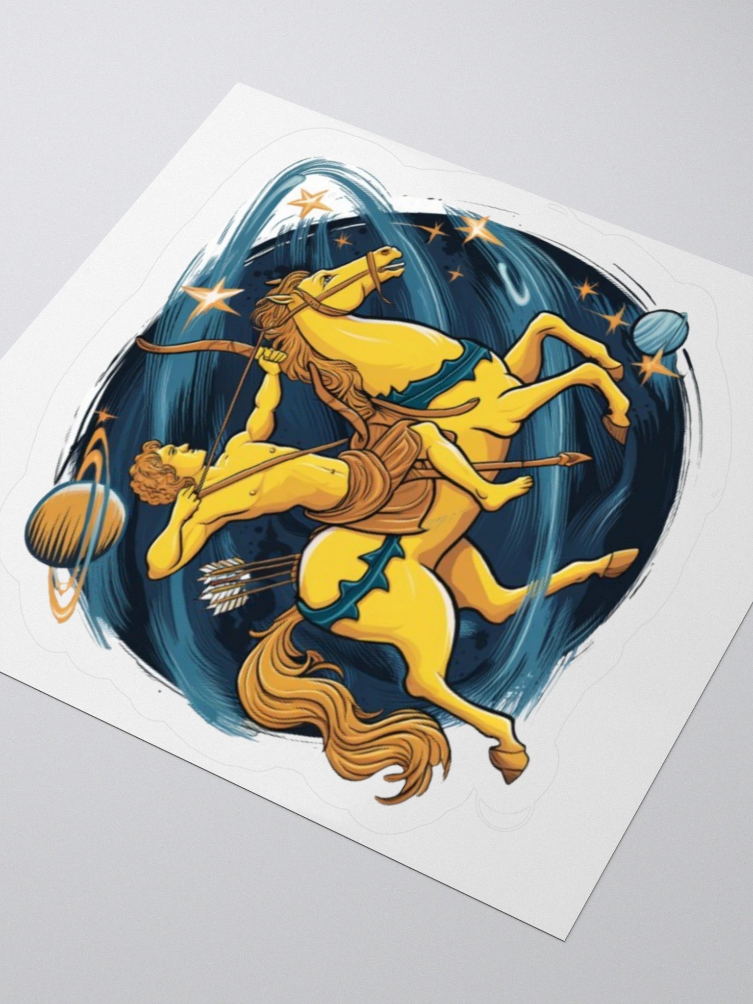Exclusive Sagittarius Zodiac Sticker: Centaur Archer in Cosmic Twilight - Perfect for Astrology Fans and Unique Gifts! product image (9)